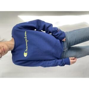 Champion Reverse Weave Navy Blue Crewneck Sweatshirt